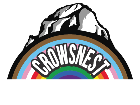 Crowsnest Pride Society - Logo White Text
