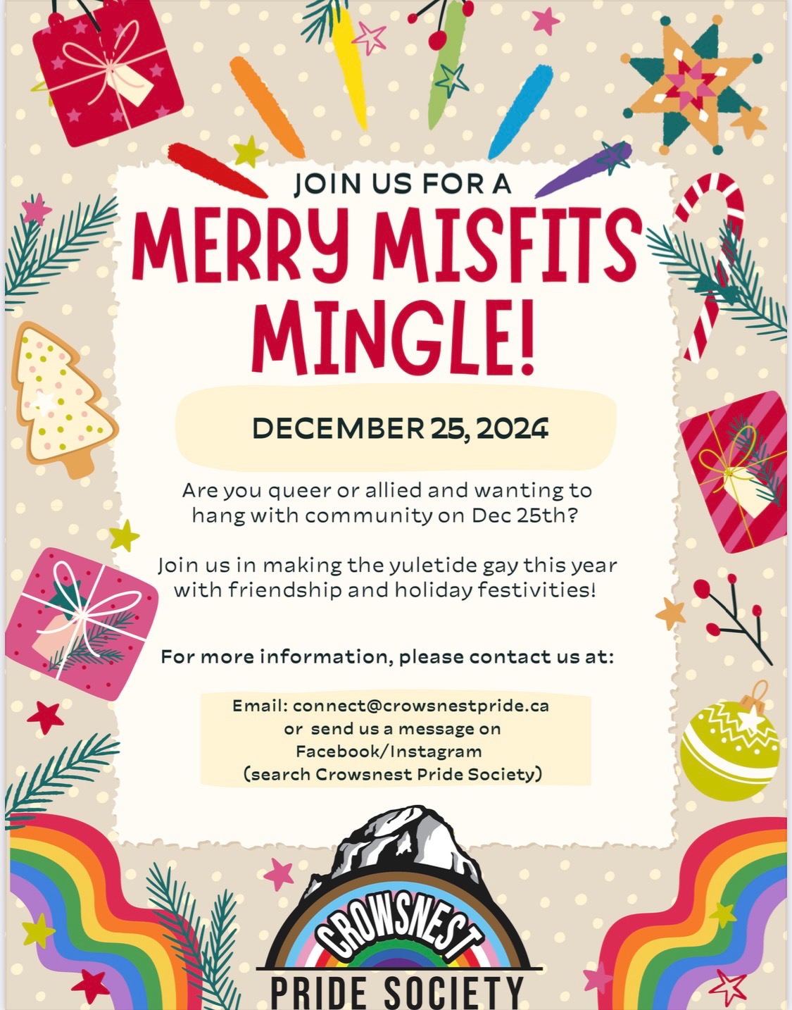 Merry Misfits Mingle Poster